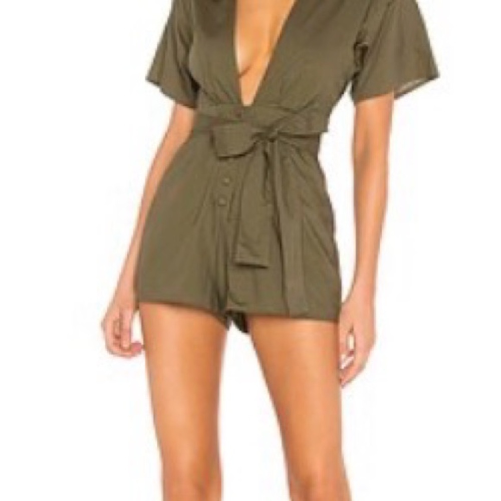 Lovers + Friends Olive Jumpsuit